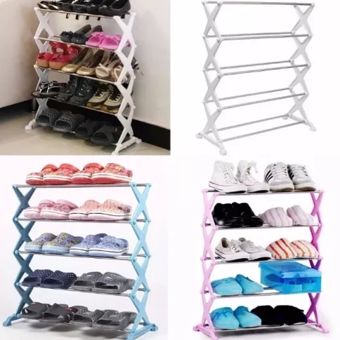 Стойка полка для обуви металлическая The Shoes Rack Органайзер этажерка обувная на 15 пар