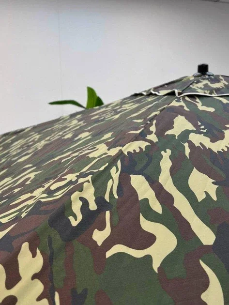 Торговий зонт 2x3 з клапаном і напиленням на чорному металі камуфляж • Великий вуличний зонт для торгівлі, ринку та виїзного продажу • Прямокутний зонт від сонця та дощу