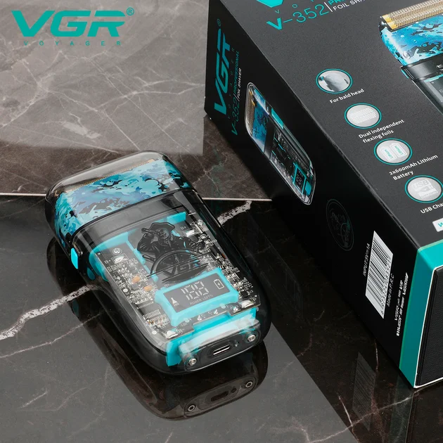 Тример для волосся VGR V-352 • Акумуляторна машинка для стрижки Hair Clippers V-352, шейвер для бороди, вусів та окантовки