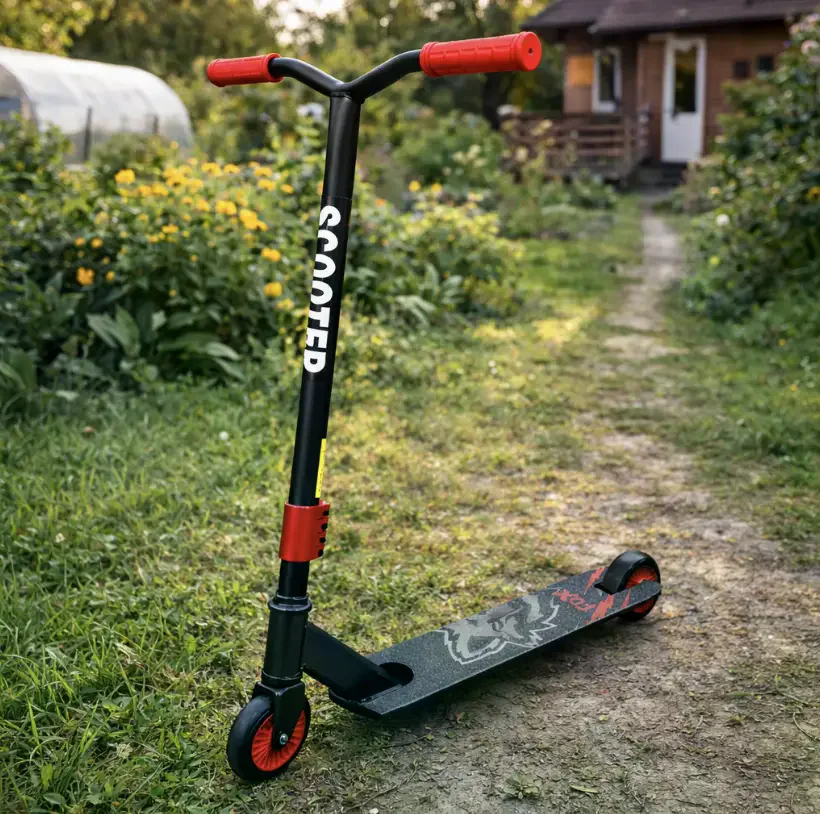 Трюковий самокат 110 мм F10 grey • Самокат для трюків і активного катання • Двоколісний stunt scooter для дітей і підлітків