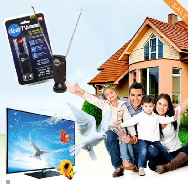 ТВ Антена цифрова кімнатна Clear TV