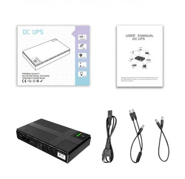 UPS для роутера 20800 mAh 45W • Джерело безперебійного живлення Power Bank 20800 mAh DC 45W для Wi-Fi роутера та ONU