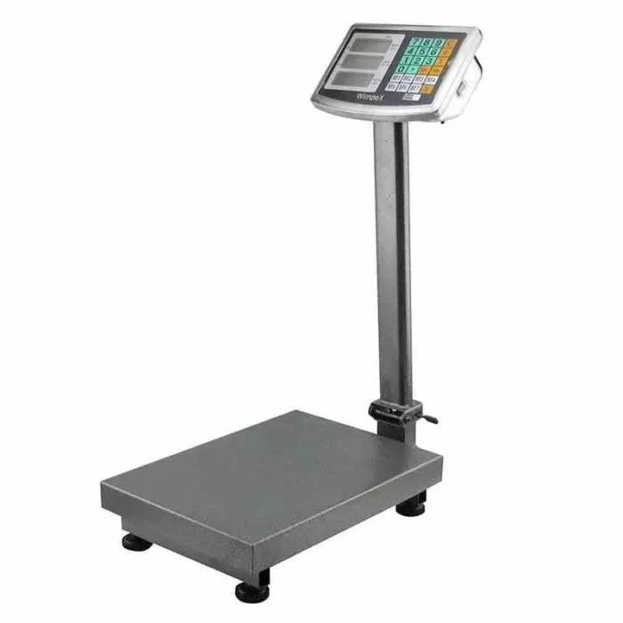 Ваги торговельні Crystal CR-150 до 150 кг • Електронні платформні ваги Crystal CR-150 з акумулятором для торгівлі та складу