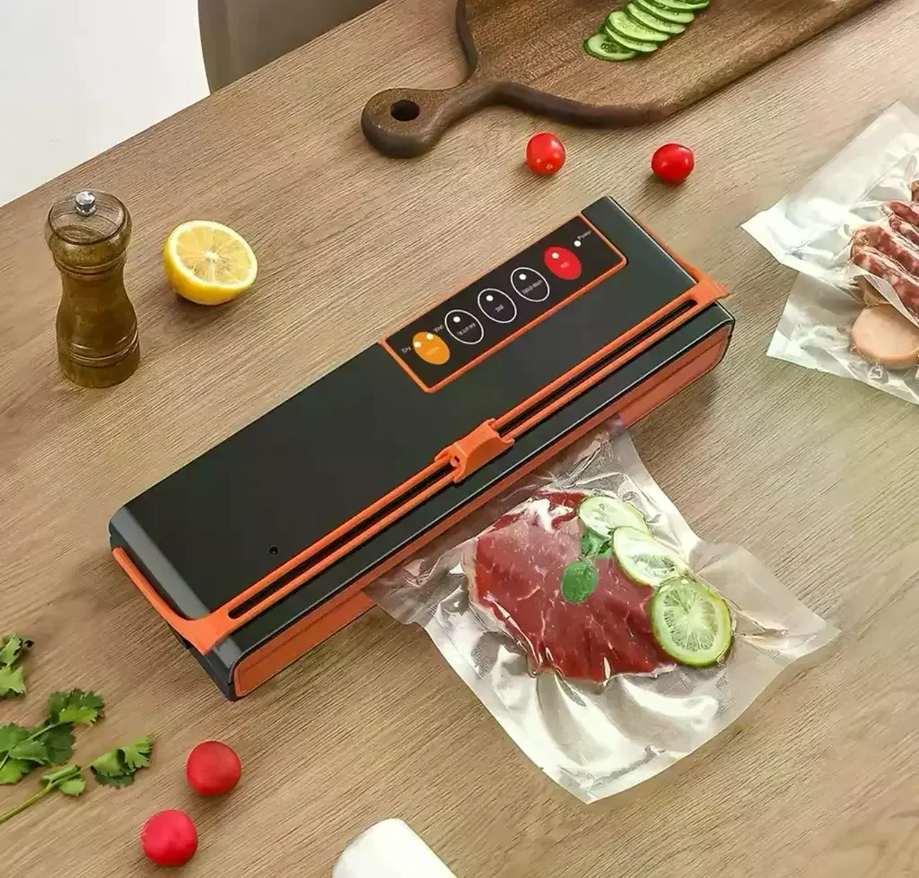 Вакууматор SX-168 150 Вт • Побутовий вакуумний пакувальник SX-168 для сухих і вологих продуктів із запаюванням пакетів до 32 см