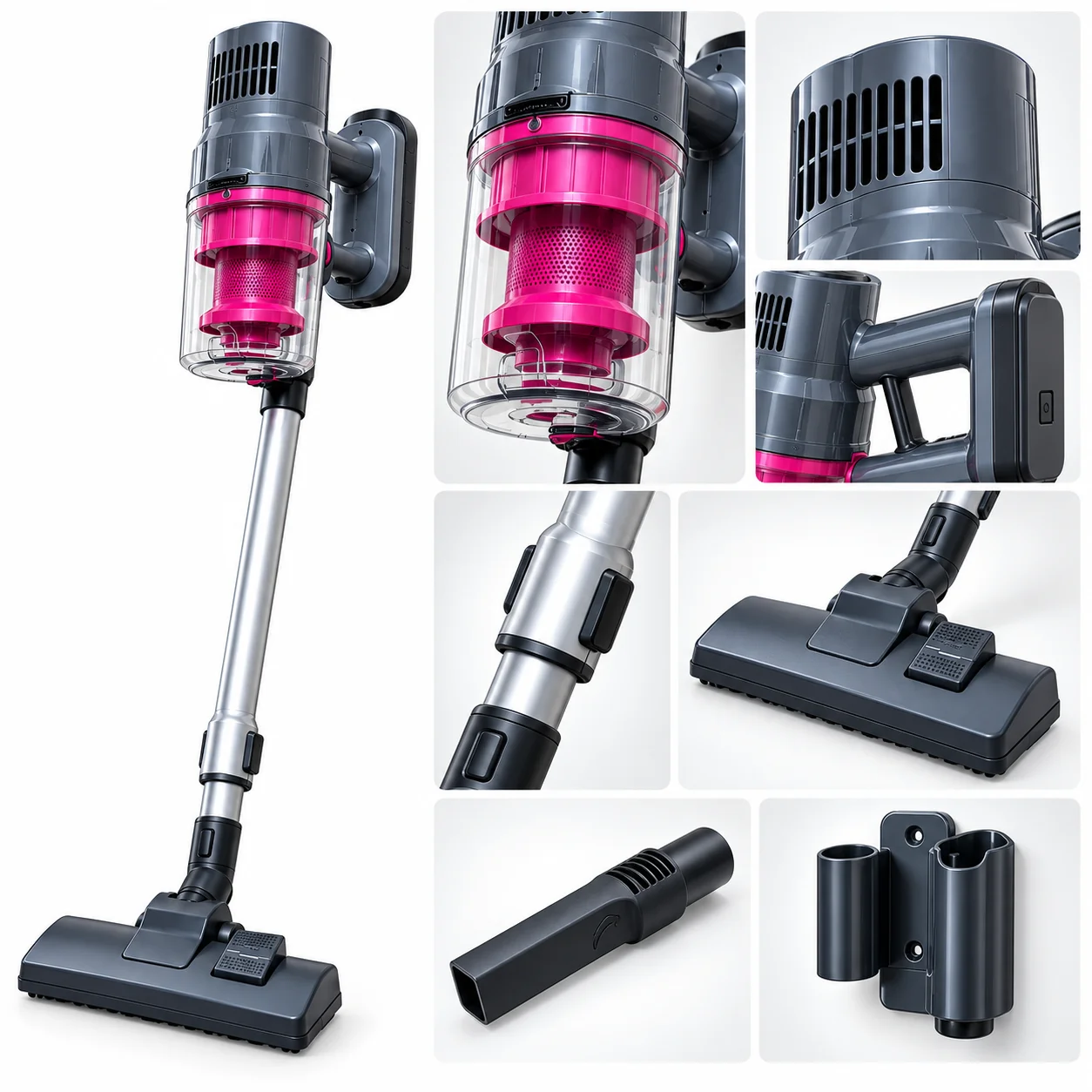 Вертикальний пилосос SKYBERG YX-610 • Ручний пилосос SKYBERG YX-610 2 в 1, 2600 Вт, циклонний, контейнерний для сухого прибирання