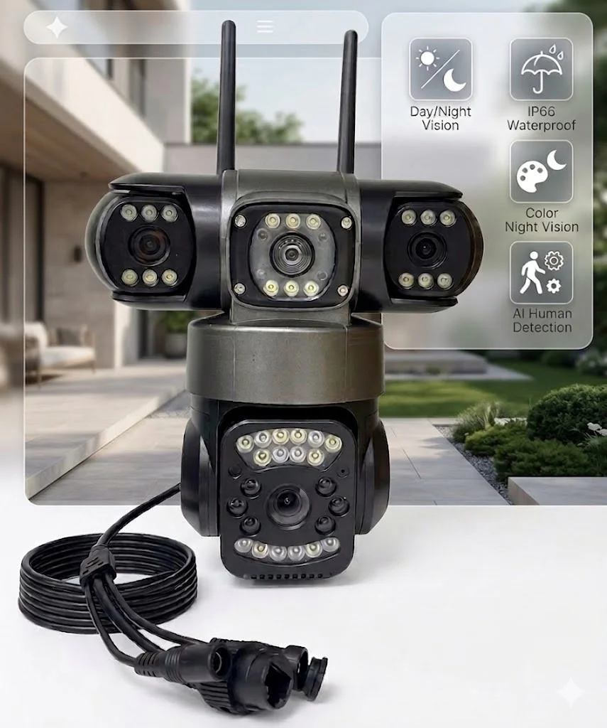 Вулична поворотна камера 4G Smart Camera SO-14 • Камера відеоспостереження з SIM-карткою для дому, дачі та бізнесу • Розумна IP камера для зовнішнього спостереження та віддаленого контролю