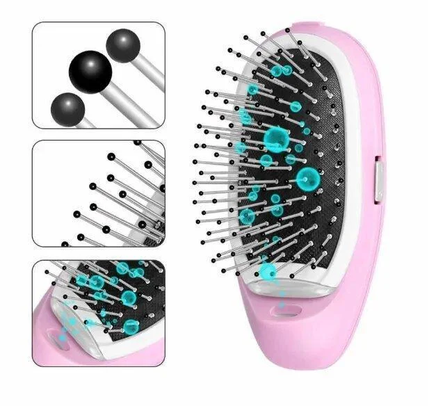 Ионная массажная расческа Ionic Electric Hairbrush ∙ Щетка для волос с функцией ионизации