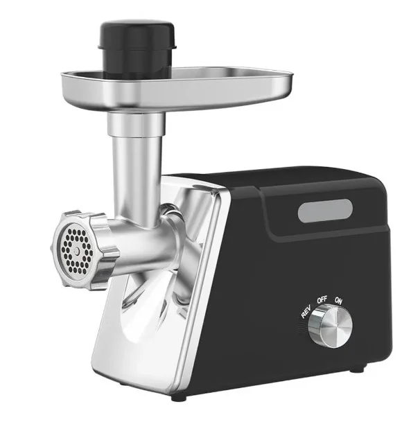 Електрична м’ясорубка Hoffmans HM-280 2000 Вт • Шнекова м’ясорубка з реверсом, 3 решітками та насадкою для ковбас