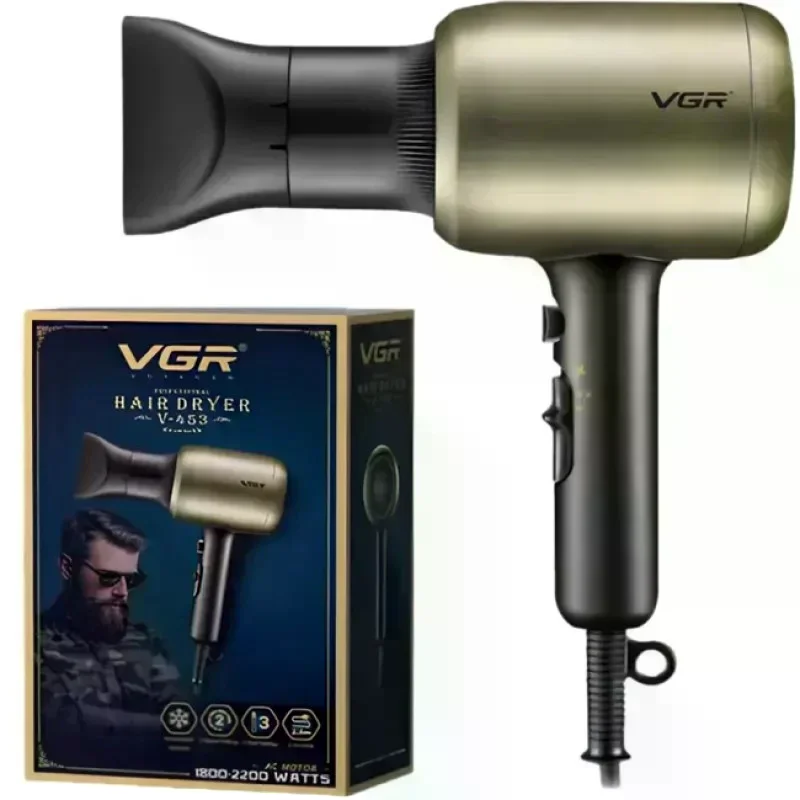 Фен VGR V-453 • Професійний фен для волосся VGR V-453 2200 Вт з холодним обдувом, регулюванням температури та концентратором