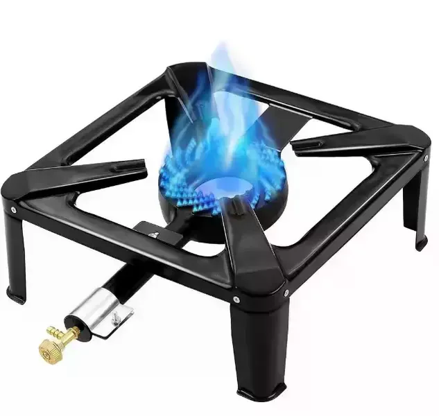 Газова плита Gas Cooker SGB-04D 40×40 см • Чавунний одноконфорковий газовий пальник Gas Cooker SGB-04D під балон пропан-бутан для казана, дачі та приготування їжі на вулиці