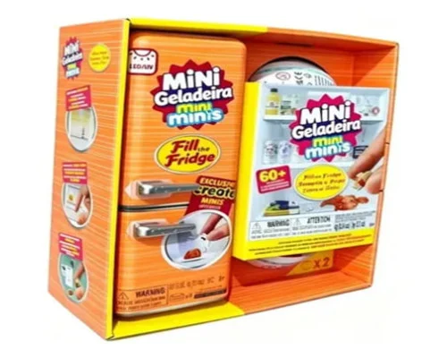 Ігровий холодильник Mini Geladeira DT-1624 • Дитячий набір Mini Minis DT-1624 з мініхолодильником, 2 кулями-сюрпризами та мініатюрами продуктів для ігор від 8 років