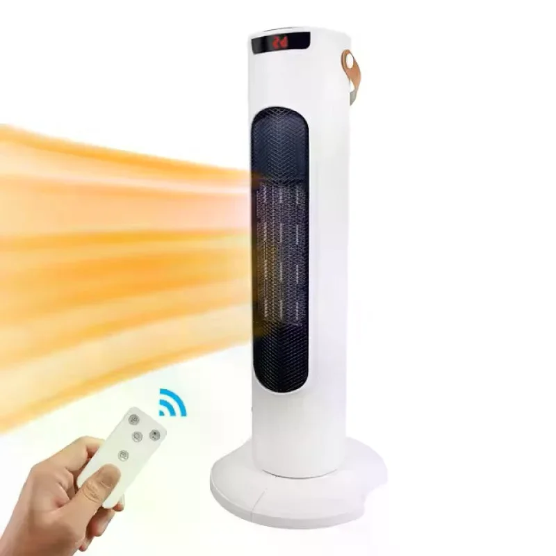Керамічний обігрівач Tower Heat 2000 Вт білий • Підлоговий тепловентилятор Tower Heat 2000 Вт із пультом, таймером та захистом від перегрівання