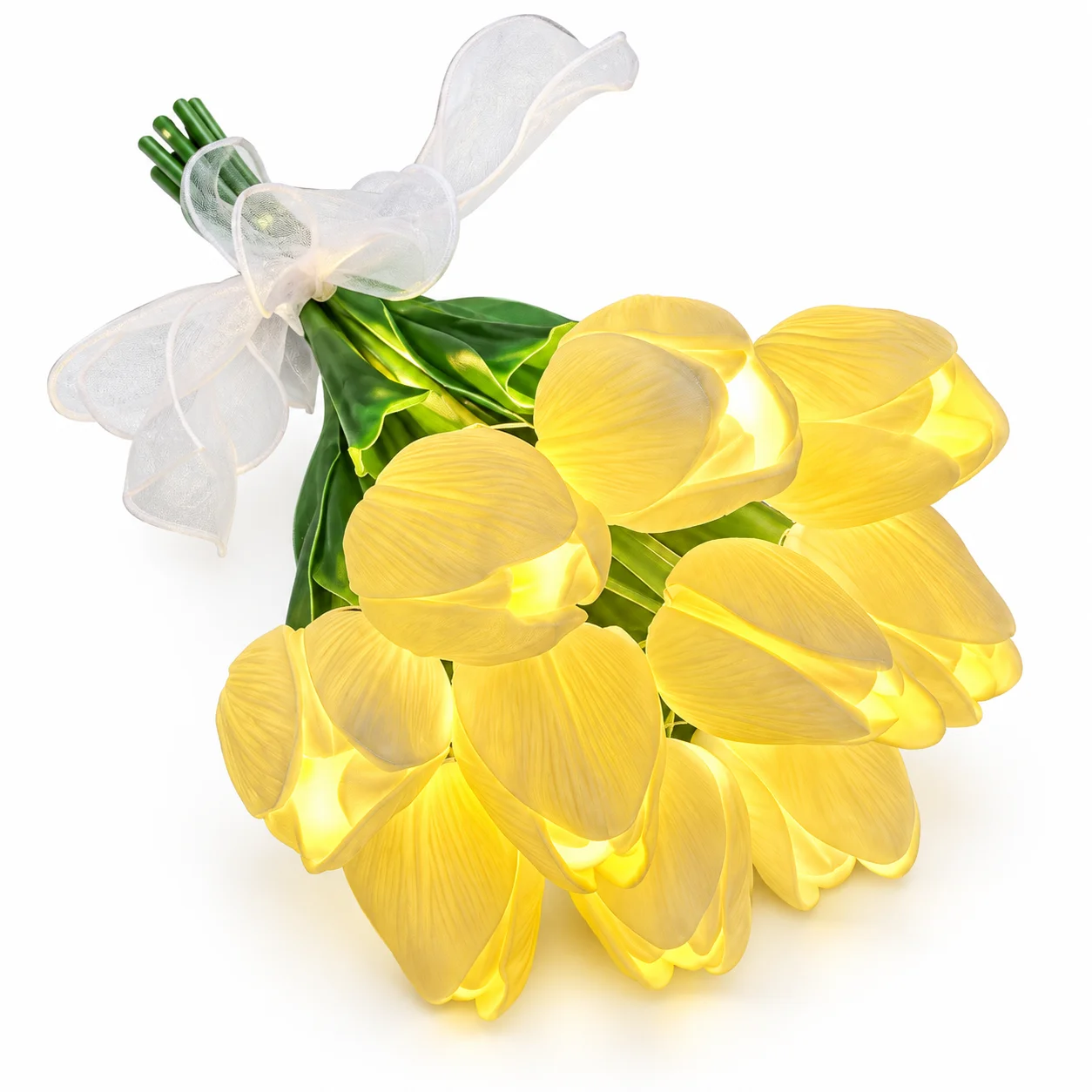 Нічник з тюльпанами KAR282 Flower Light • Декоративний LED світильник KAR282 букет тюльпанів на батарейках з теплим світлом