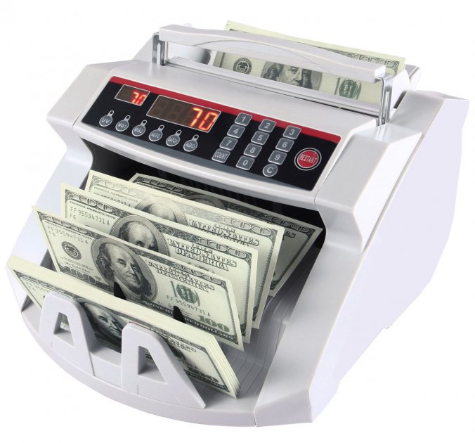 Рахункова машинка для грошей + Детектор валют Bill Counter 2108 UV · Лічильник купюр · Машинка для перерахунку грошей з детектором купюр — фото 6