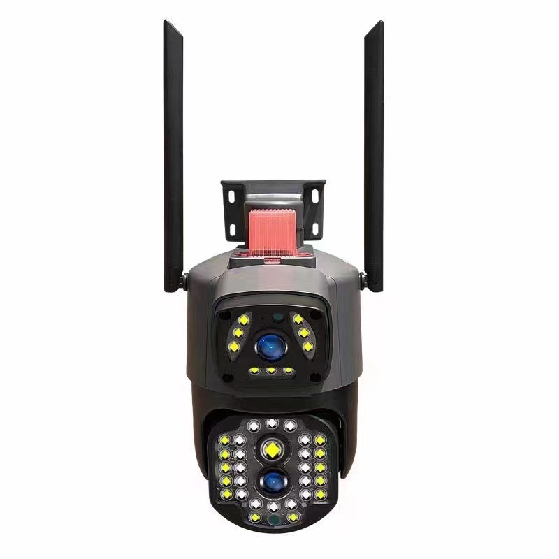 Бездротова зовнішня IP камера V380 WI FI · Подвійна вулична камера відеоспостереження 2 об'єктиви 4MP+4MP з віддаленим доступом — фото 2