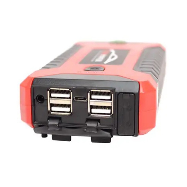 Пуско-зарядний пристрій червоний JUMP STARTER JX27 WITH PUMP 99800 мА·год — фото 3