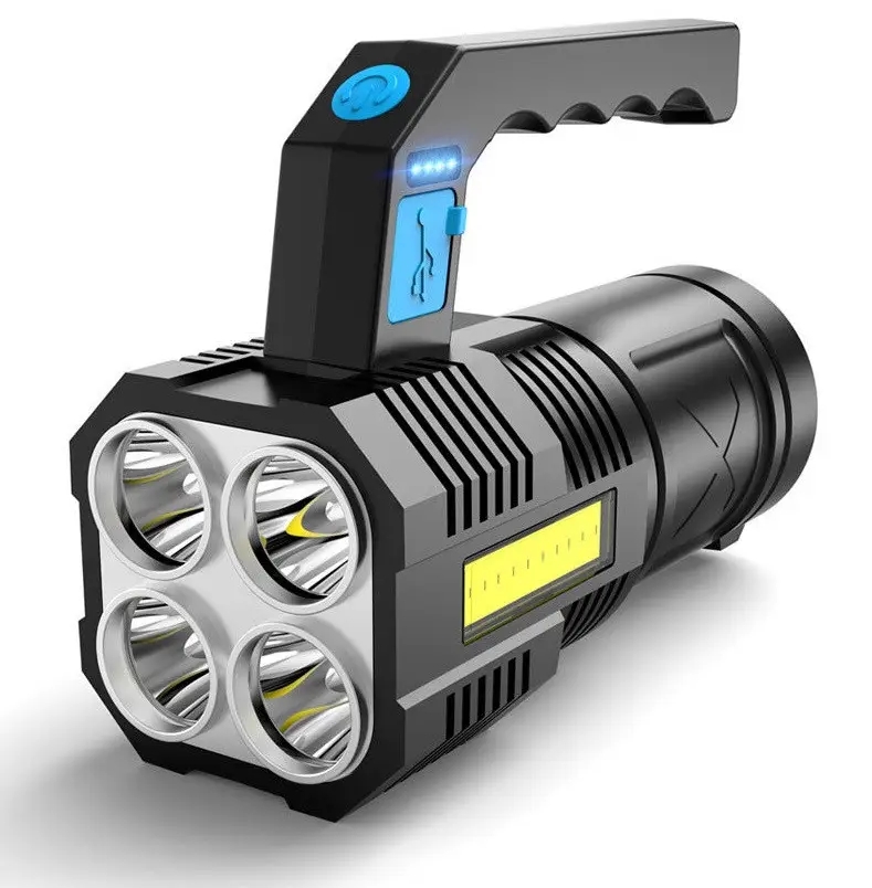 Ручний ліхтар Bailong BL X508 • Потужний ліхтарик з COB-світлом та USB зарядкою