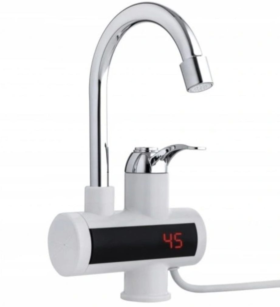 Водонагрівач WATER HEATER RX-002 • Проточний електричний водонагрівач з ЖК-дисплеєм для кухні ванної та гаража