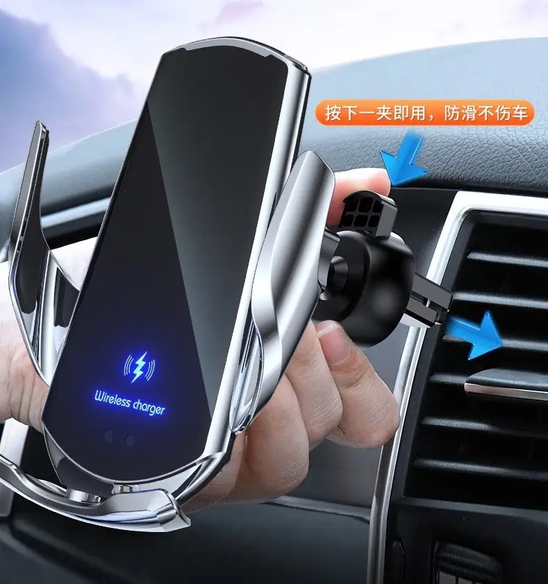 Автотримач Q3 з бездротовою зарядкою для телефона — фото 5