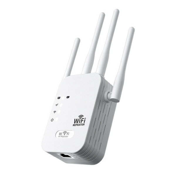 Репітер підсилювач сигналу ретранслятор Wi-Fi роутер 300Мбіт ∙ Wi-Fi ретранслятор 2.4G з 6 антенами