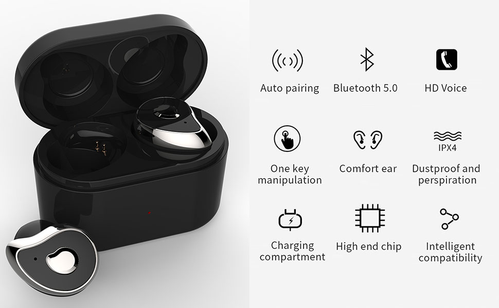 Бездротові Bluetooth-навушники MDR HBQ SE6 TWS — фото 4