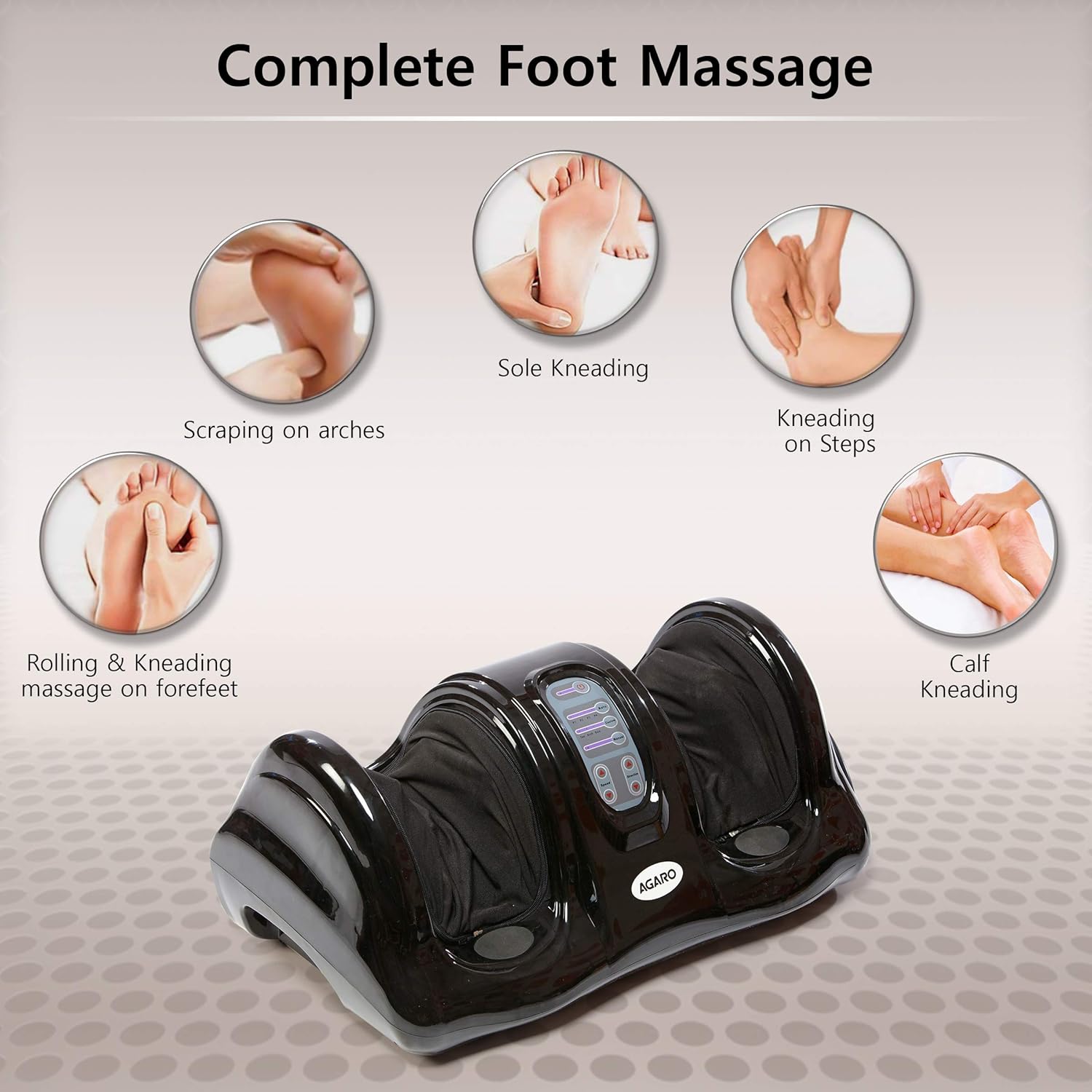 Універсальний електромасажер для ніг і стоп Shiatsu Foot Massager роликовий — фото 6