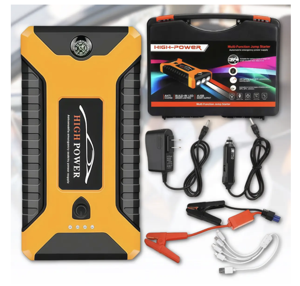 Пускозарядний пристрій для авто жовтий JUMPSTARTER JX27 99800 mAh — фото 3
