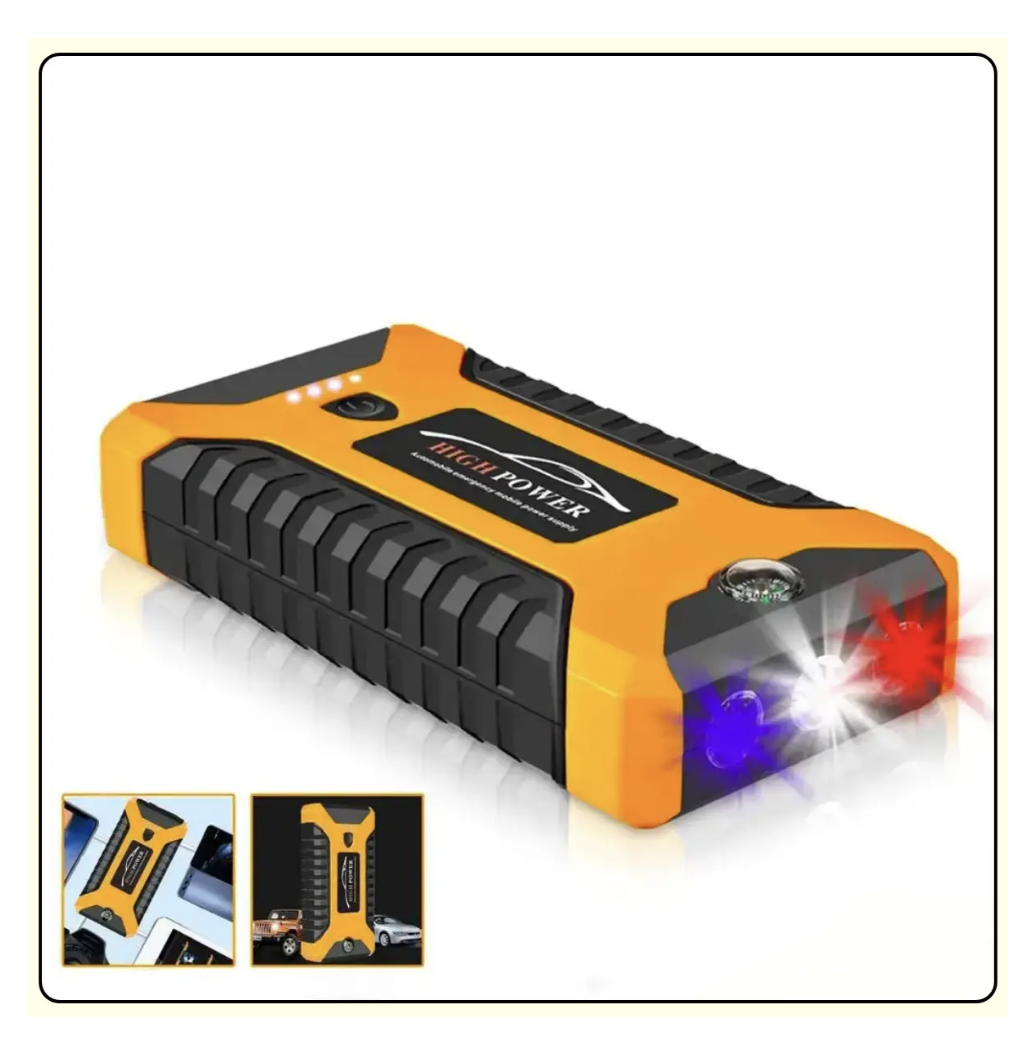 Пускозарядний пристрій для авто жовтий JUMPSTARTER JX27 99800 mAh — фото 2