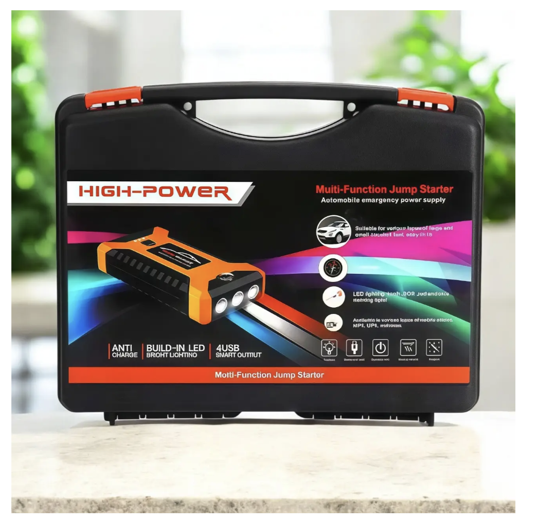 Пускозарядний пристрій для авто жовтий JUMPSTARTER JX27 99800 mAh — фото 5