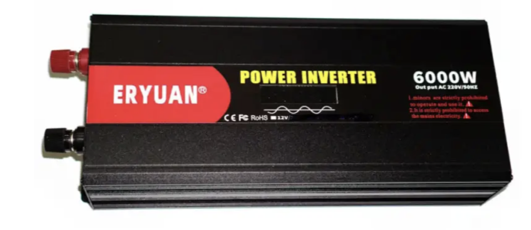 Перетворювач напруги Eryone 12V → 220V 6000W чиста синусоїда з LCD — фото 5