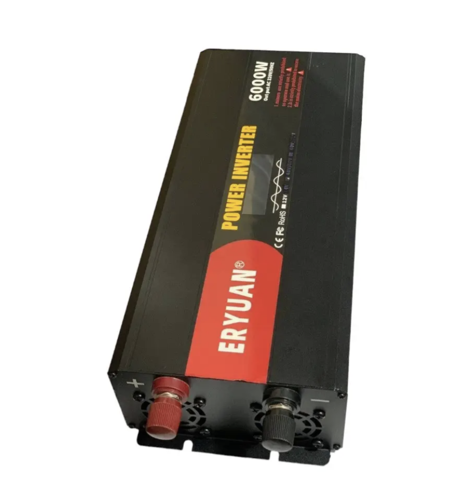 Перетворювач напруги Eryone 12V → 220V 6000W чиста синусоїда з LCD — фото 6