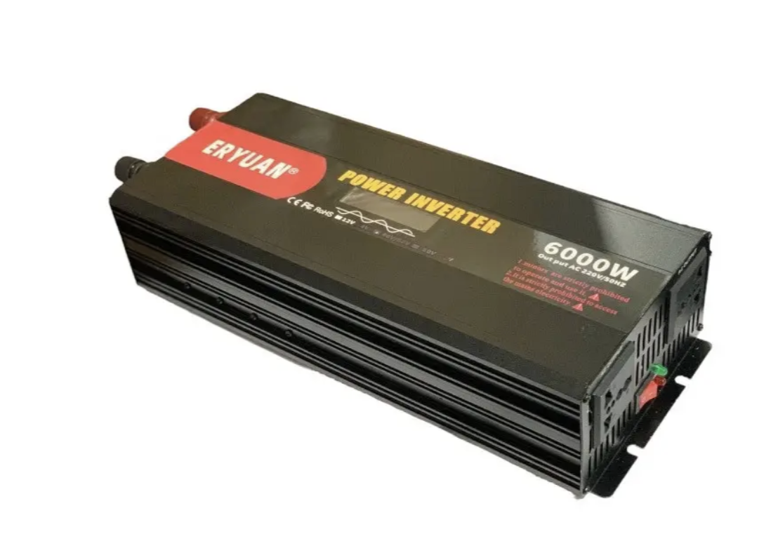 Перетворювач напруги Eryone 12V → 220V 6000W чиста синусоїда з LCD — фото 4
