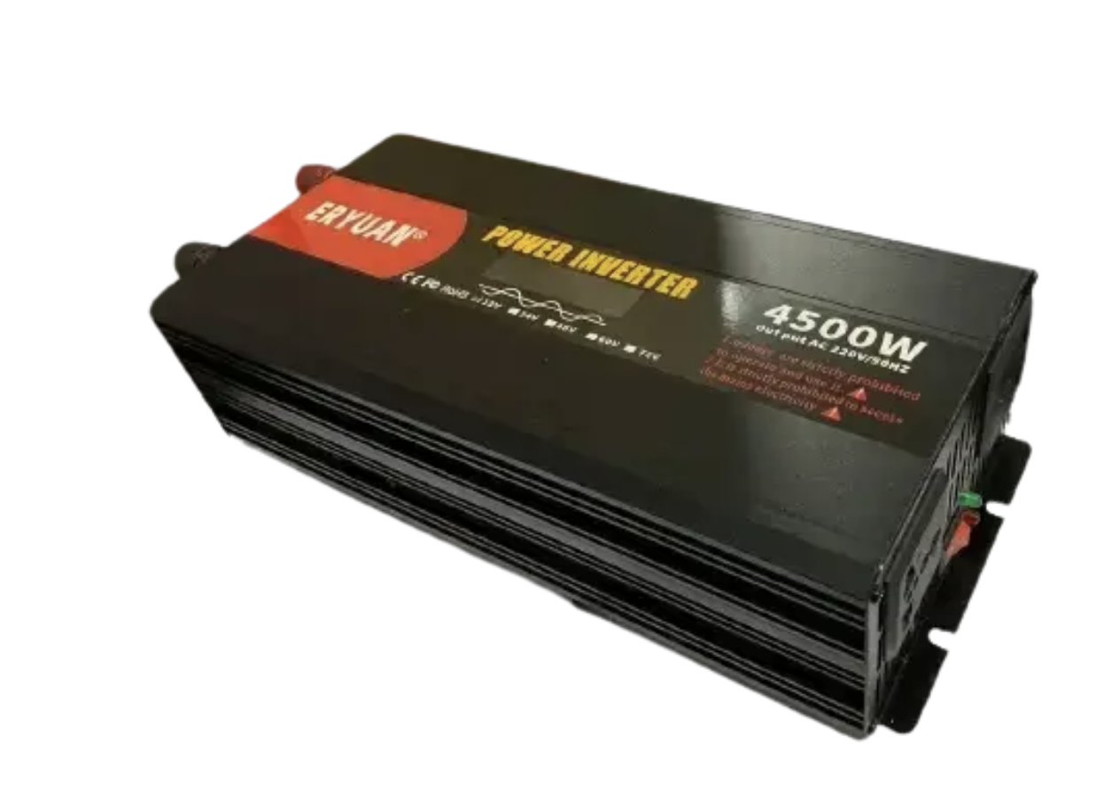 Перетворювач напруги AGM 12V → 220V 4500W чиста синусоїда з LCD-дисплеєм — фото 5