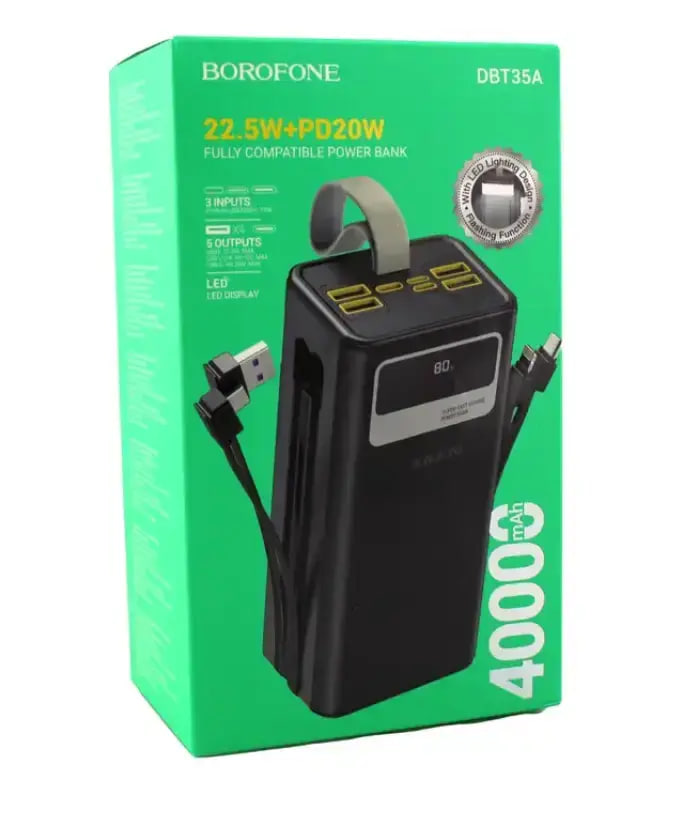 Повербанк DBT35A, 100 000 мА·ч, быстрая зарядка, USB и USB-C — фото 3