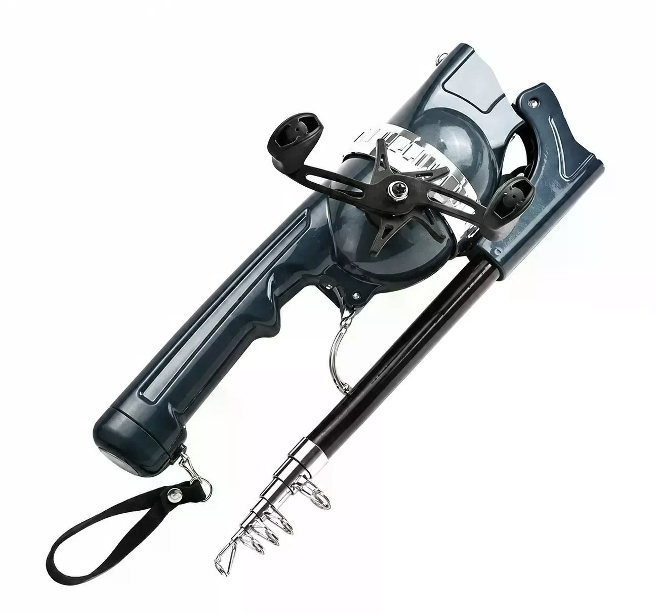 Вудка AND5979 133 см з котушкою • Складна рибальська вудка Fishing Rod 133 см для аматорської риболовлі, поїздок і відпочинку